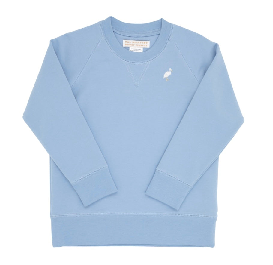 Cassidy Comfy Crewneck-Barrington Blue