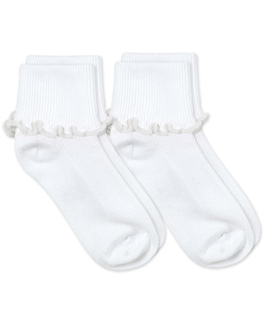 Jefferies Ripple Edge Turn Cuff Socks-2 Pair Pack