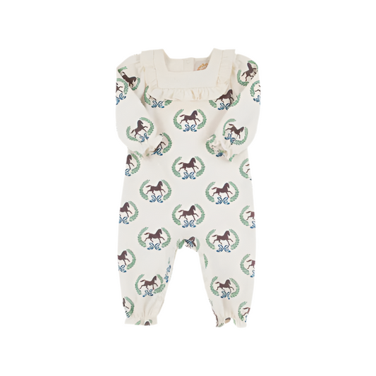 Darla Day Romper-Highland Horses