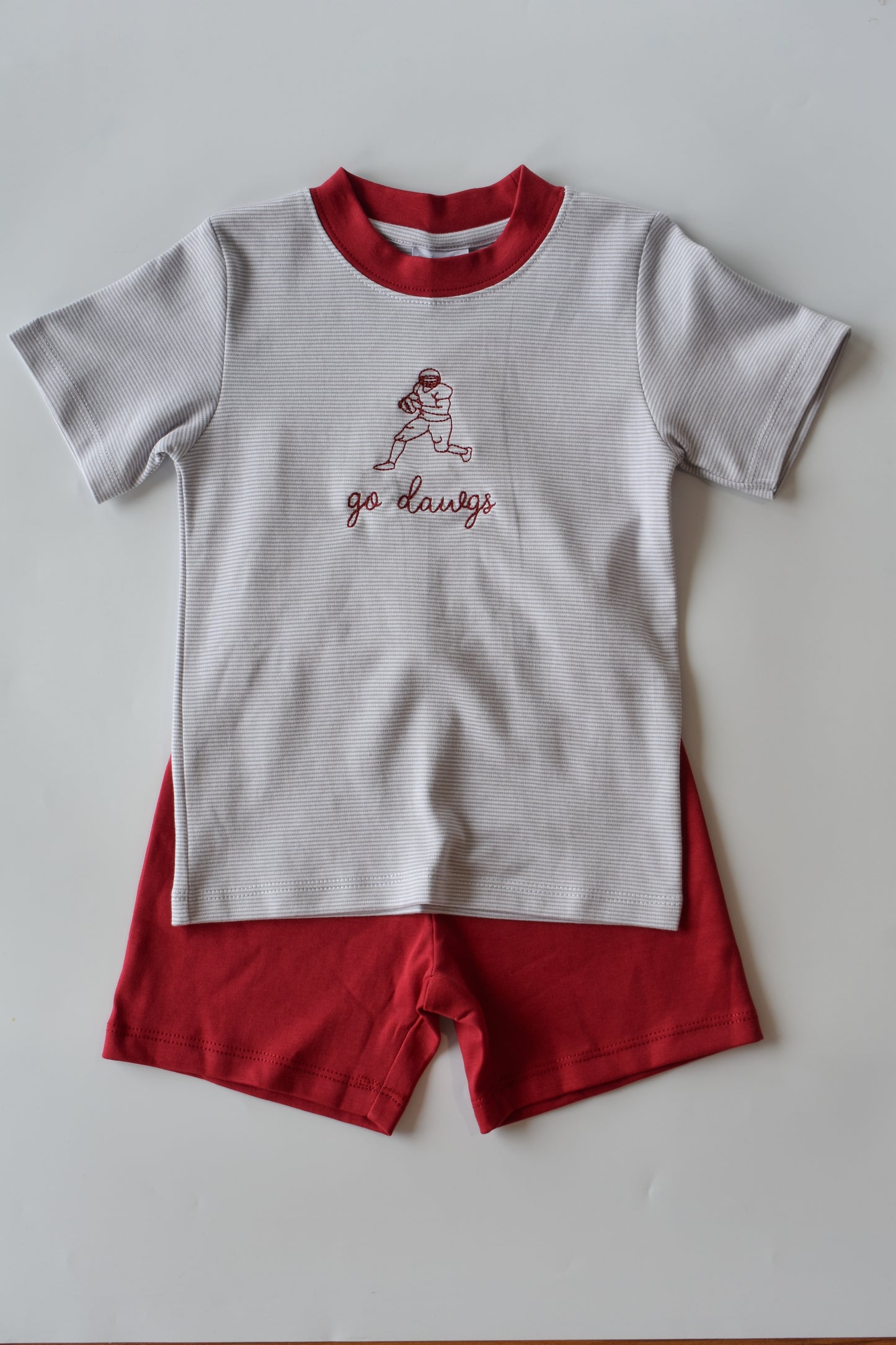 Go Dawgs Football Player Short Set