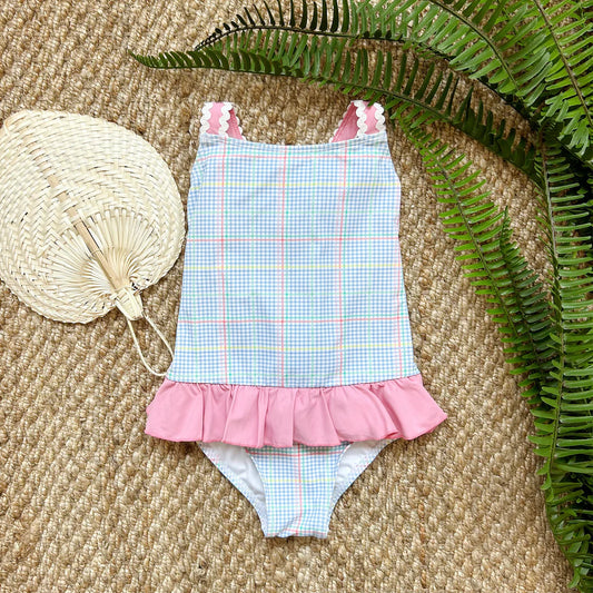 Taylor Bay Bathing Suit-Piccadilly Plaid