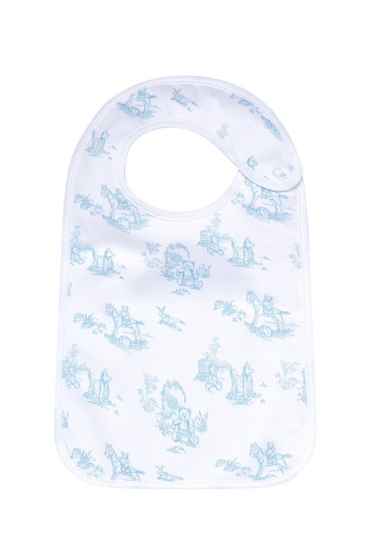 Classic Toile Bib and Burp Cloth