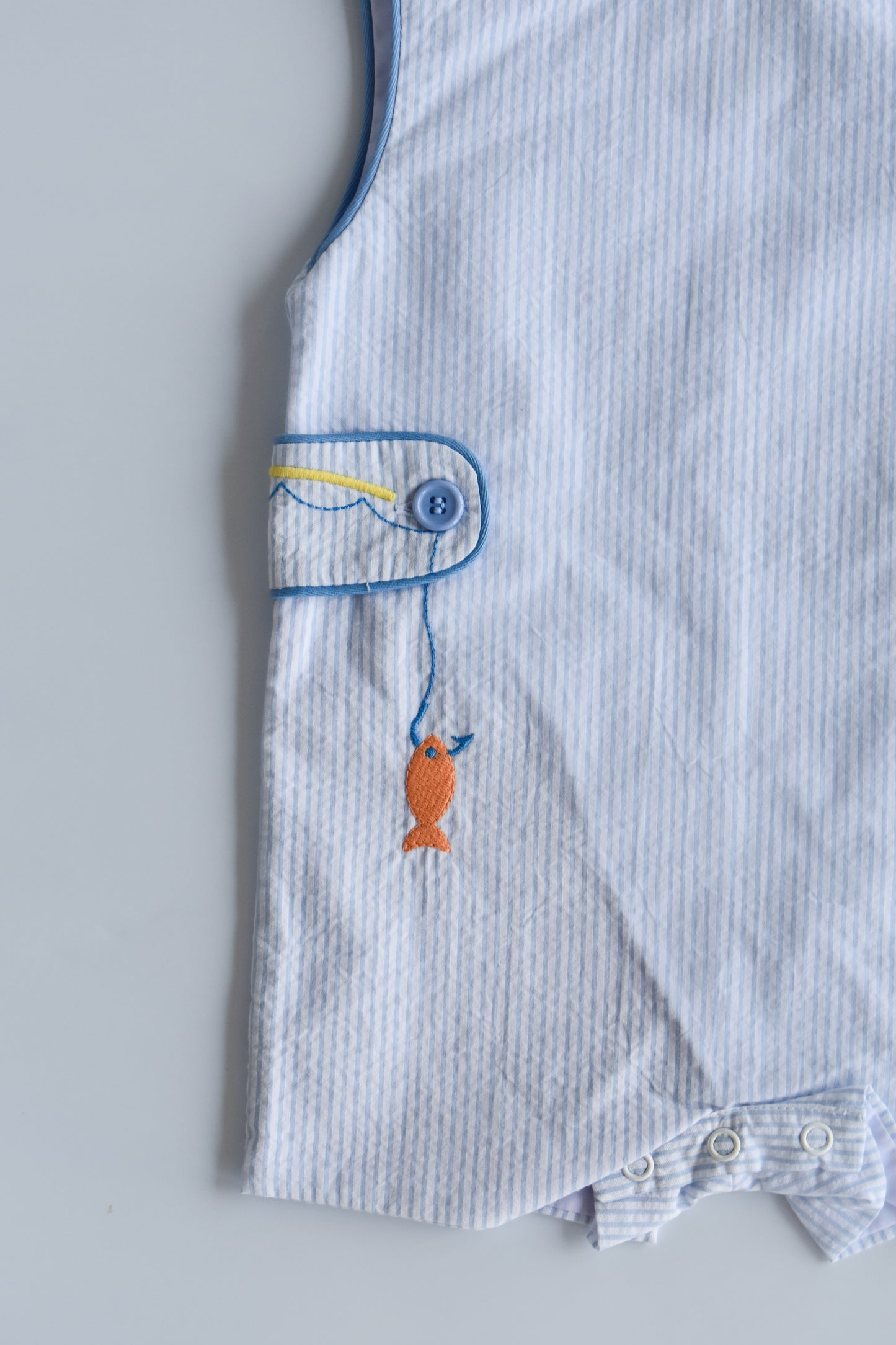 Fishing Lure Seersucker Shortall