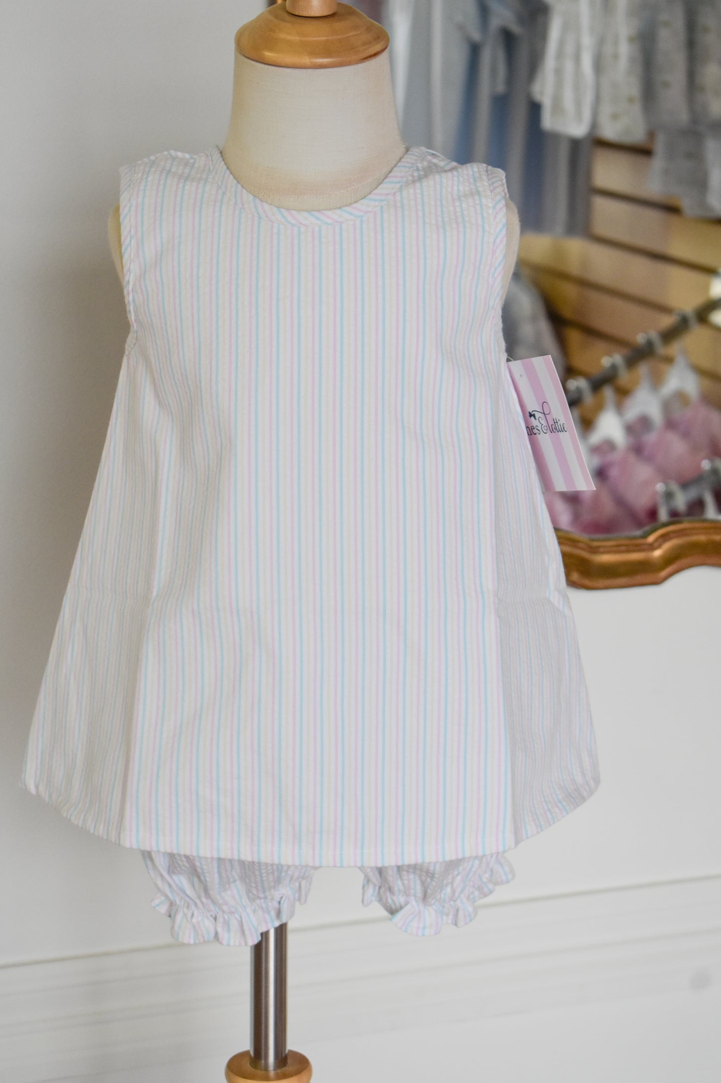 Pastel Striped Lottie Bloomer Set
