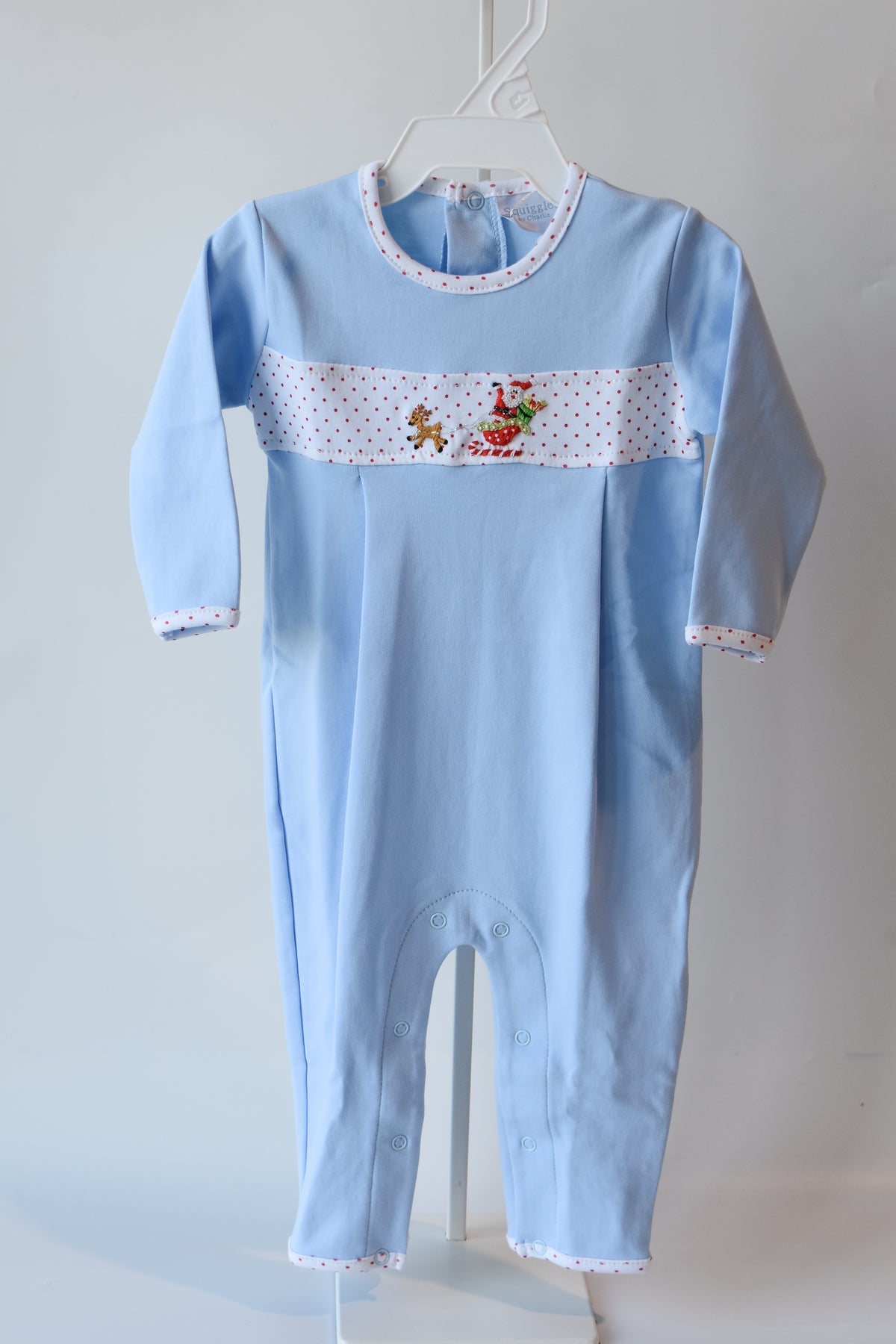 Santa in the Sky Long Romper
