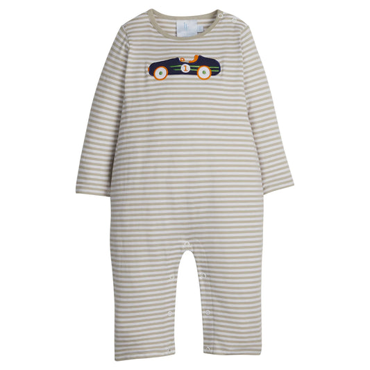 Vintage Race Cars Applique Romper