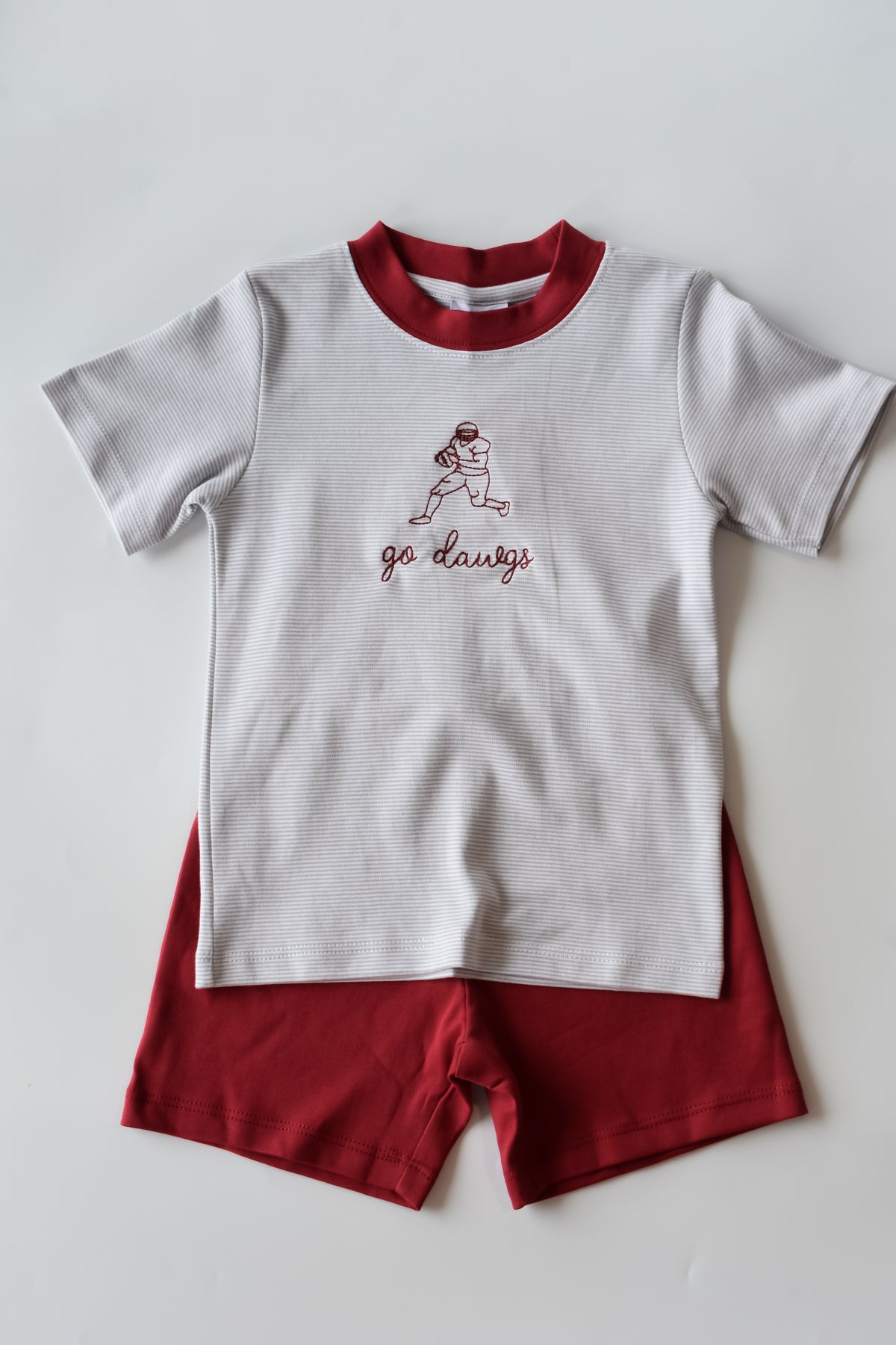 Go Dawgs Football Player Short Set