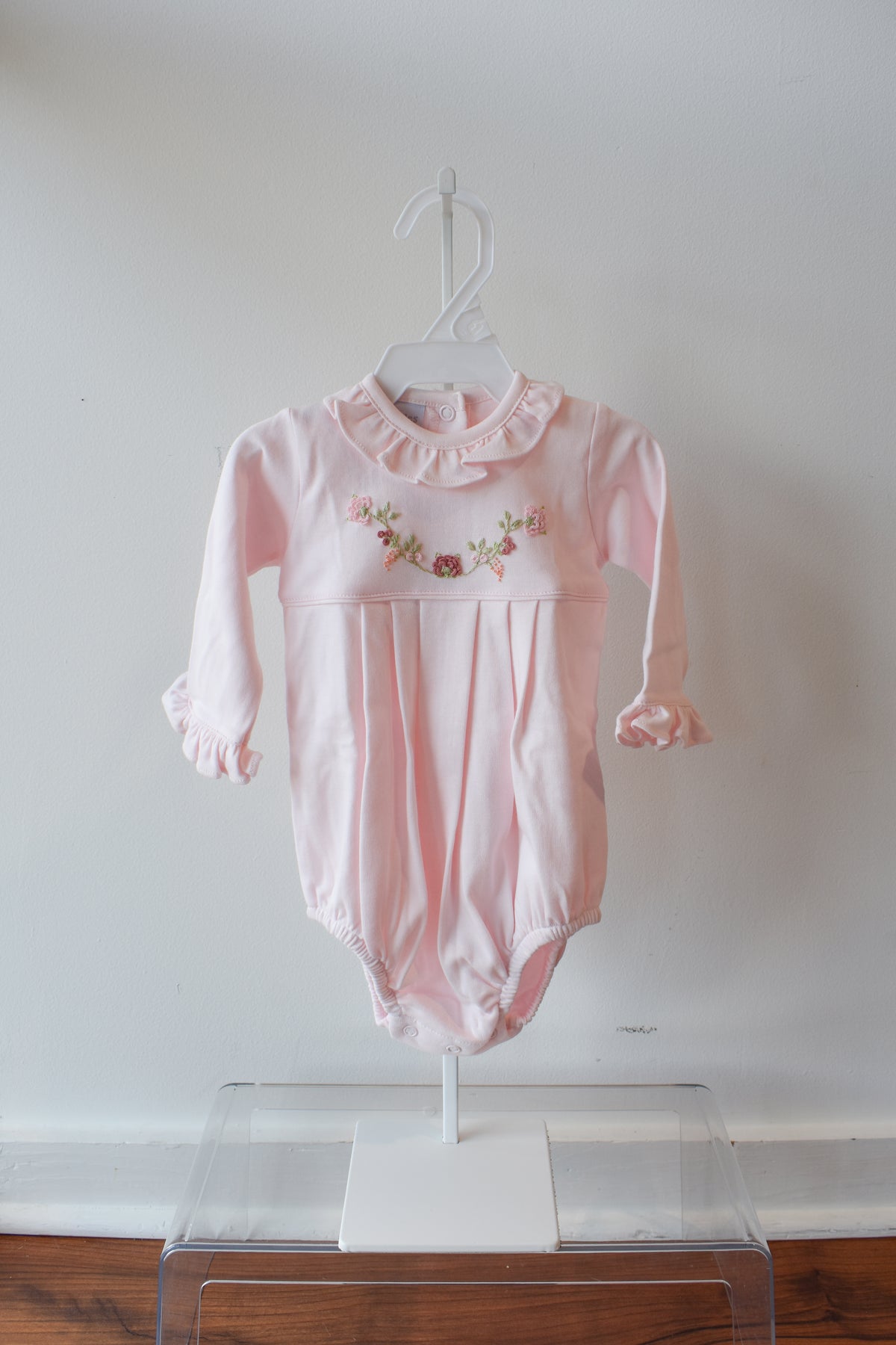 Fall Floral Vines Long Sleeve Ruffle Bubble