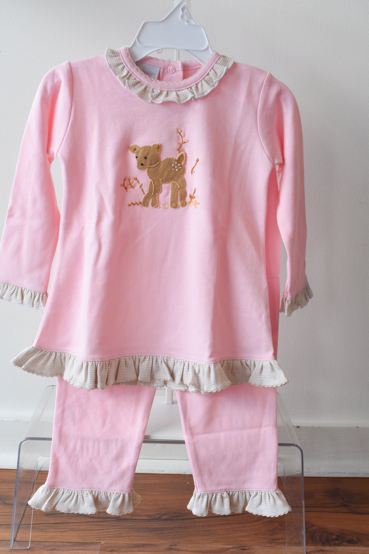 Fawning Around Pink Pant Set