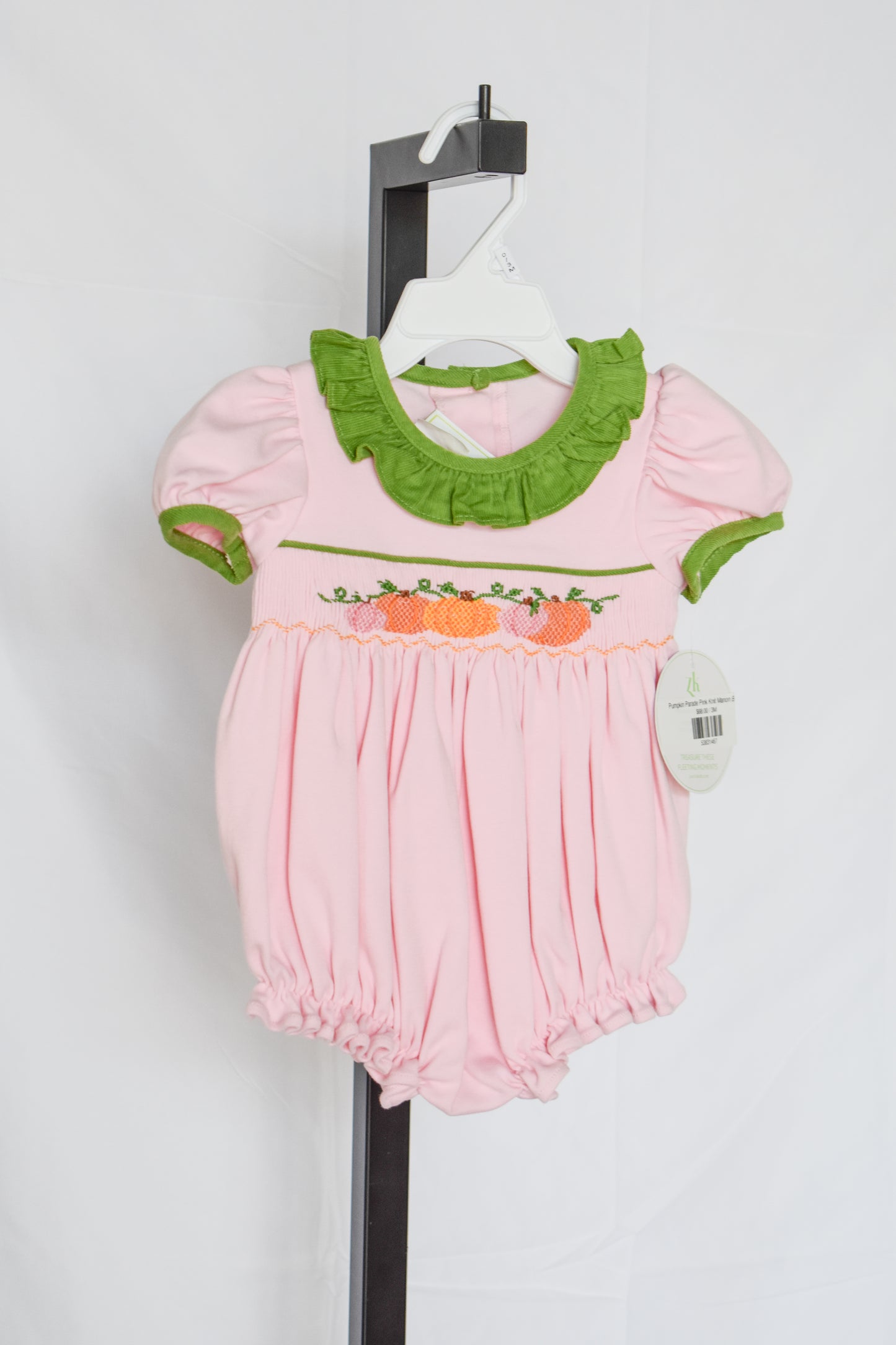 Pumpkin Parade Pink Knit Marion Bubble