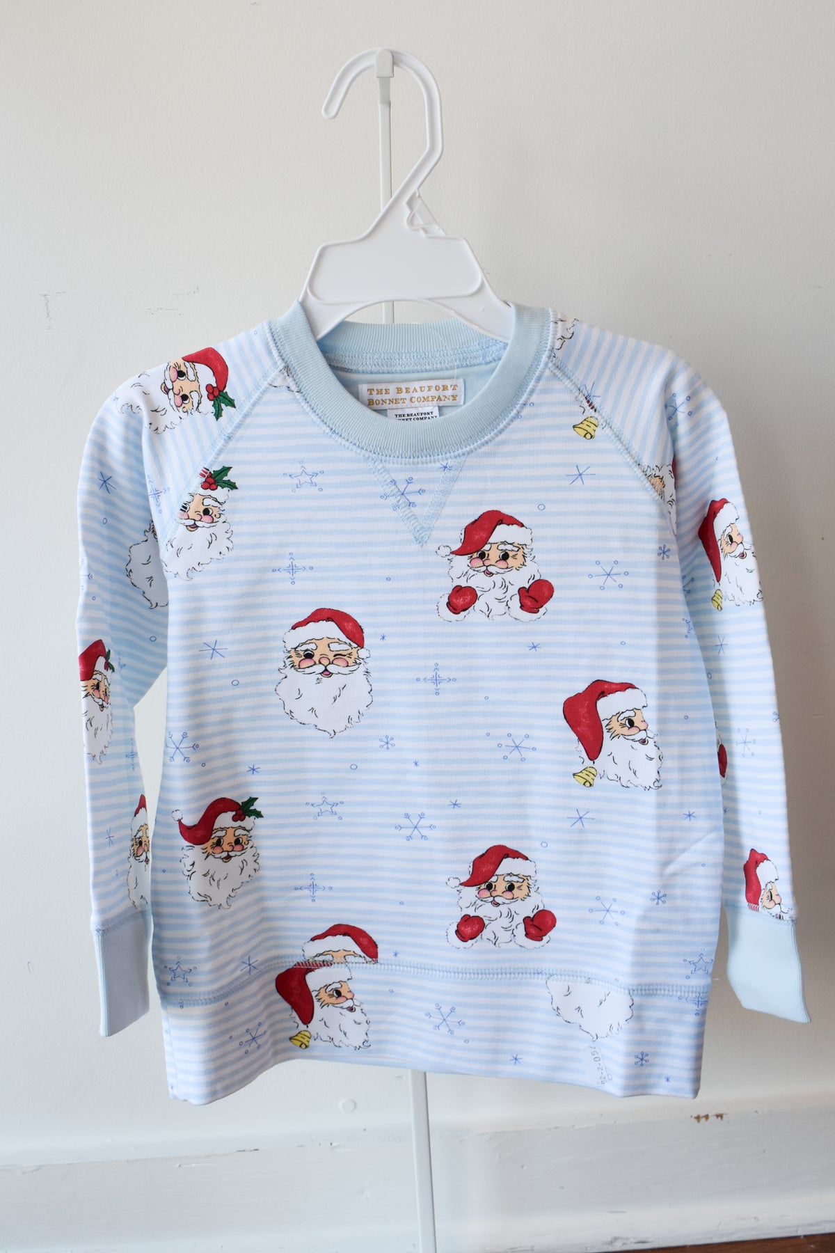 Cassidy Comfy Crewneck-Blue Dear Santa