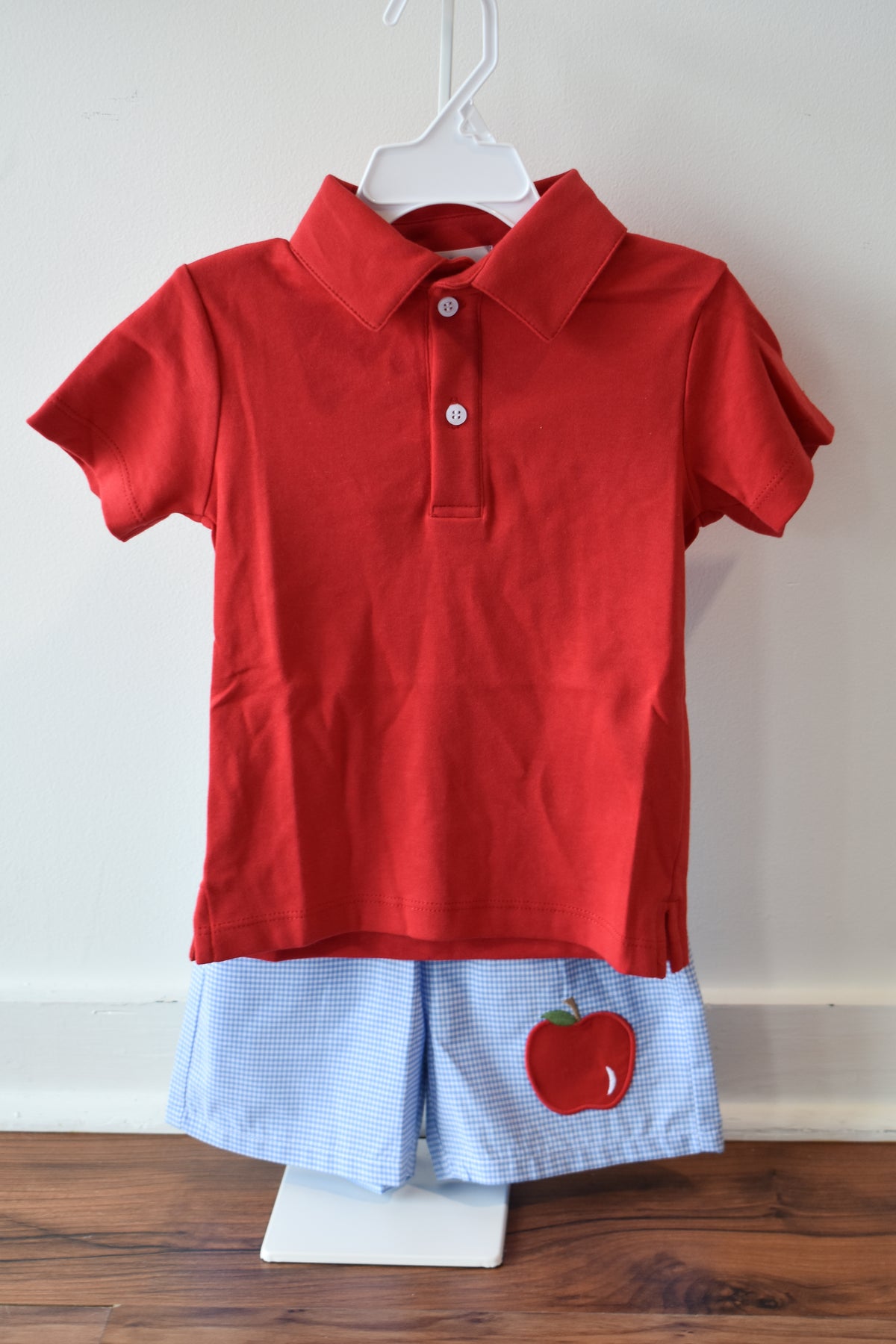 Basic Short Sleeve Polo-Red
