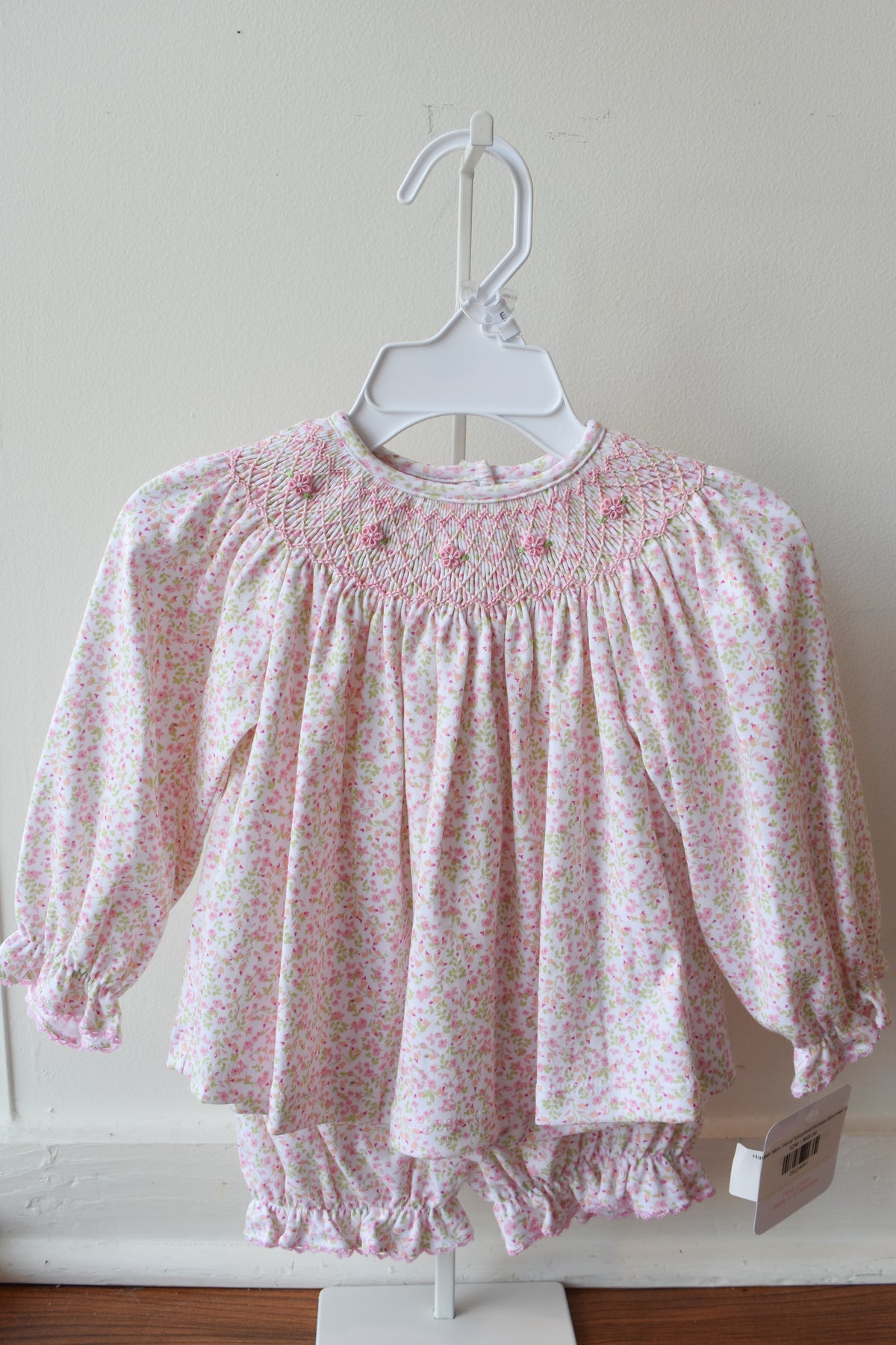 Harper Mini Floral Smocked Bishop Bloomer Set