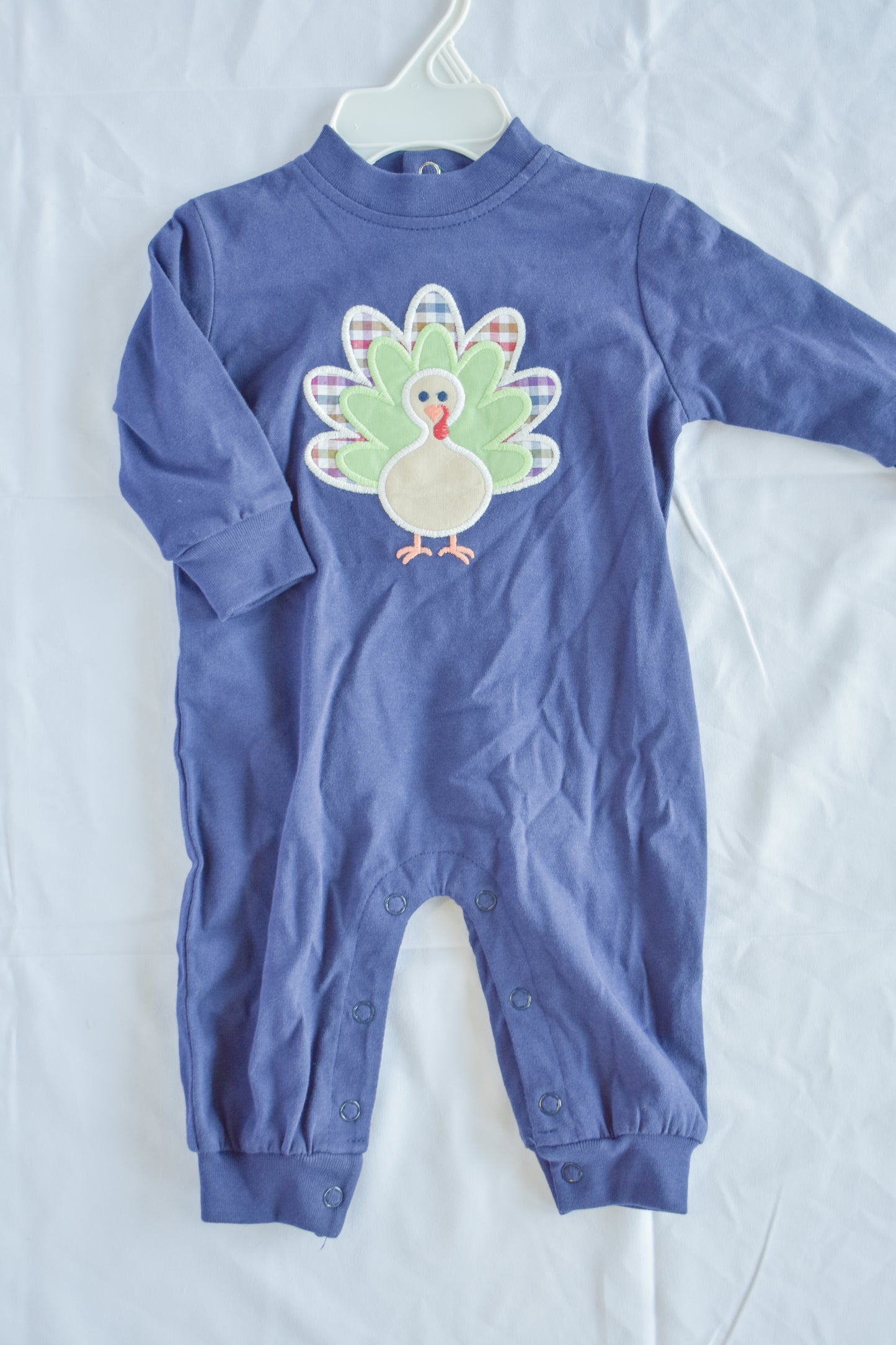 Bailey Boys-Turkey Knit Romper