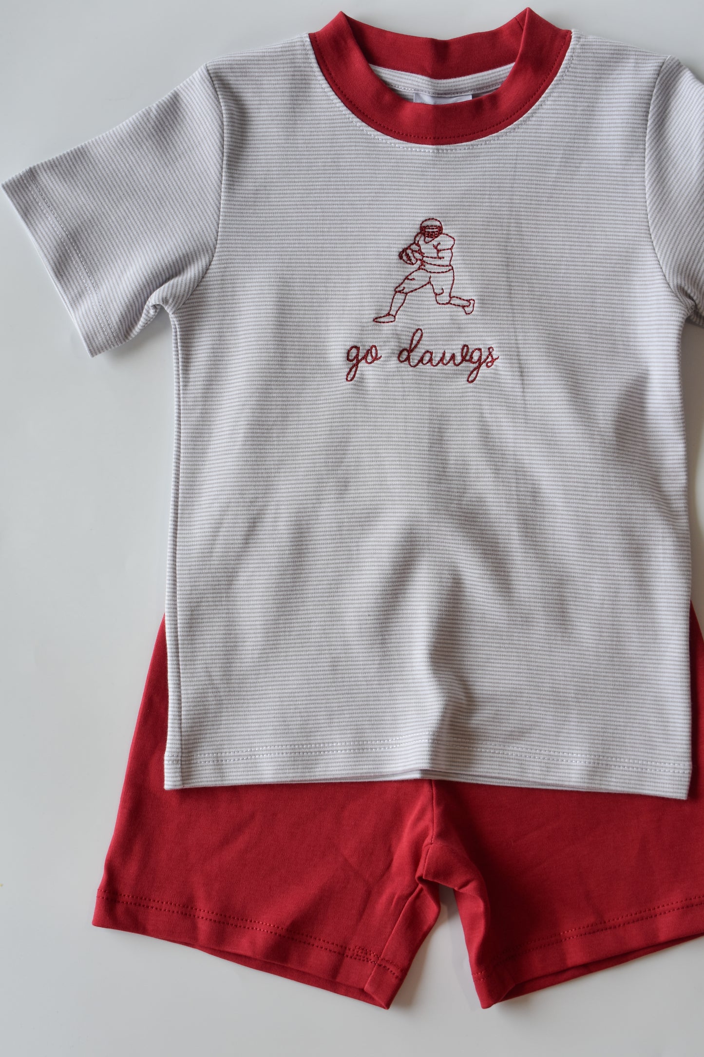 Go Dawgs Football Player Short Set