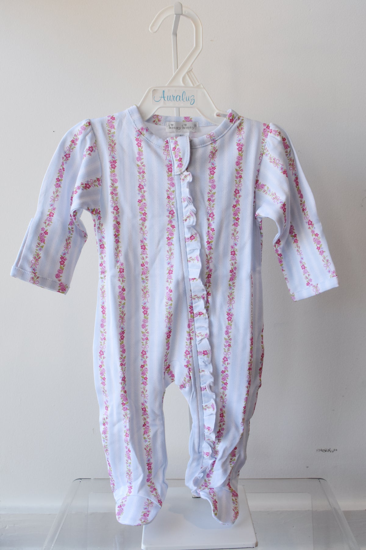 Rose Renaissance Zipper Footie