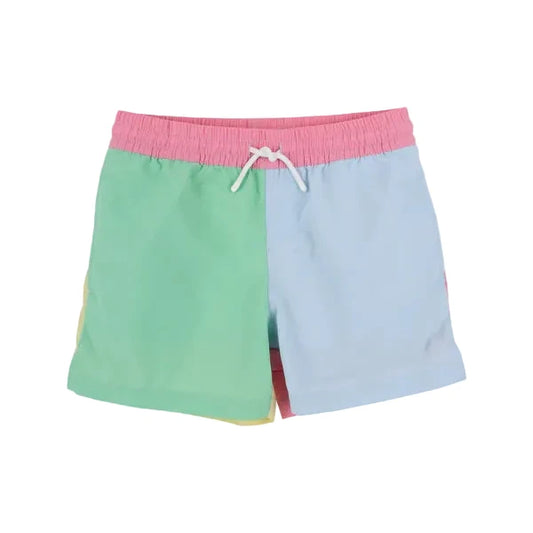 Country Club Colorblock Swim Trunks