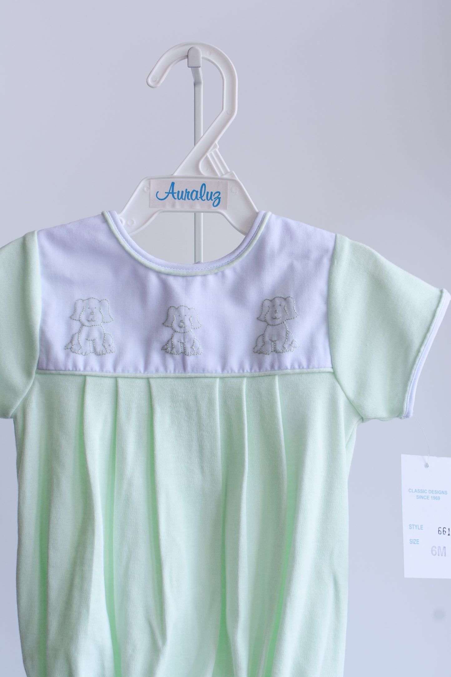 Little Pup Mint Knit Bubble