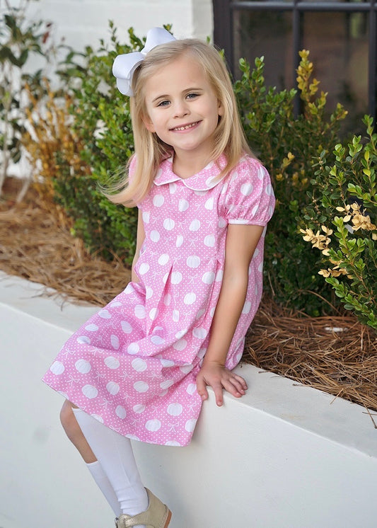 Pink Patch Cutie-Penny Pleat Dress