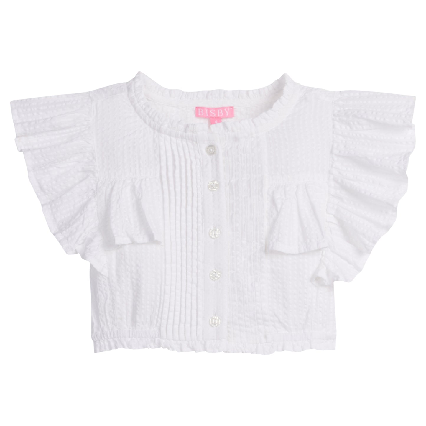 Annie Top-White Seersucker