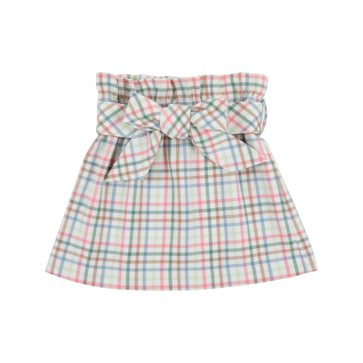 Beasley Bow Skirt-Woven Manalapan Plaid