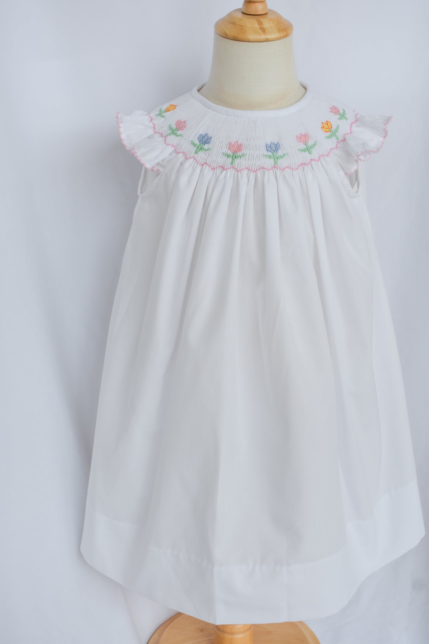 Spring Tulips Bishop Dress