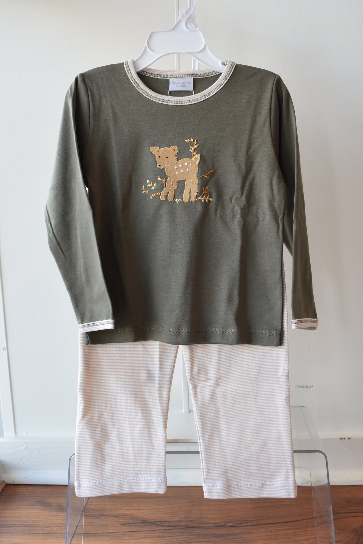 Fawning Around Green Pant Set