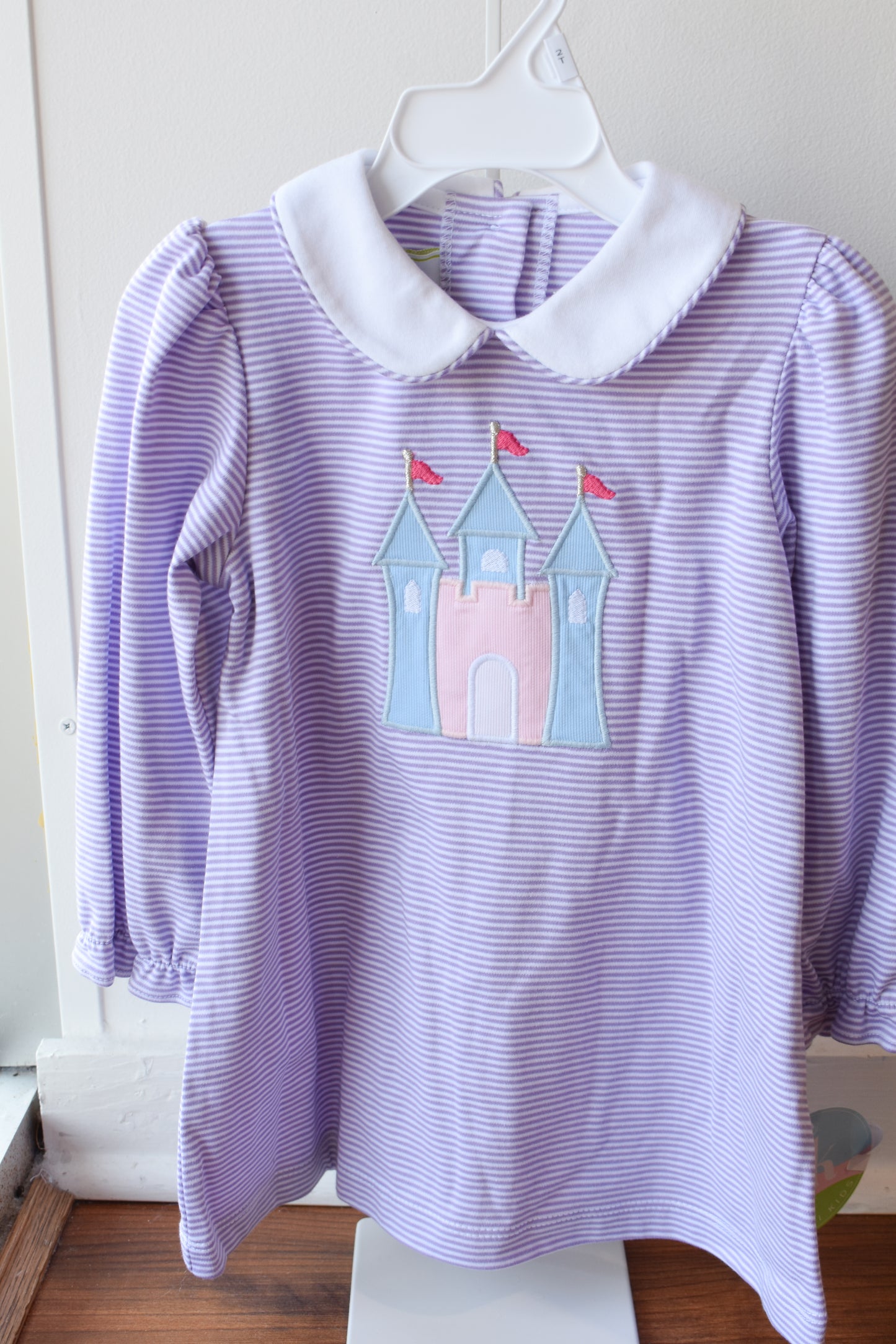 Princess Castle Louisa Dress Lavender Stripe Knit