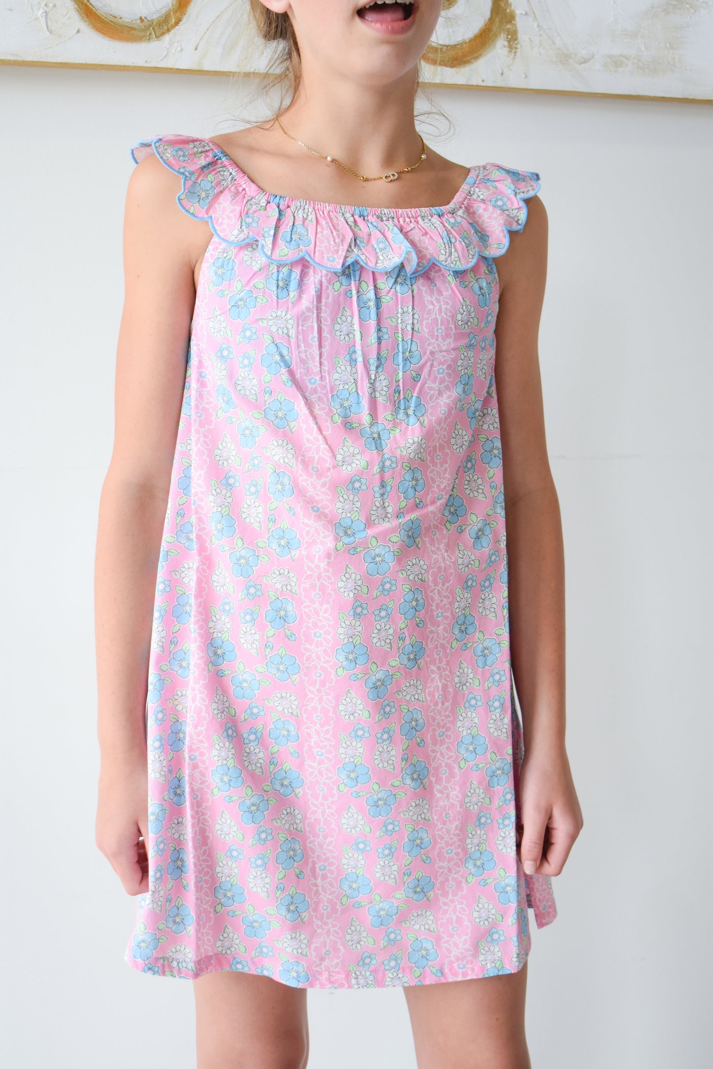 Flora Dress-Spring Marguerite Floral