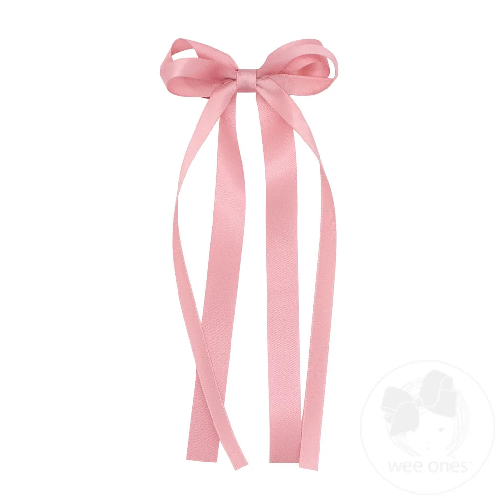 Mini Double Satin Streamer Bow