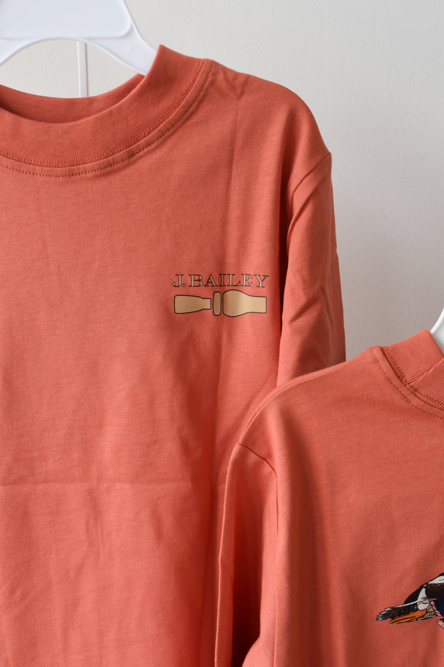 Long Sleeve Logo Tee-Mallard on Rust