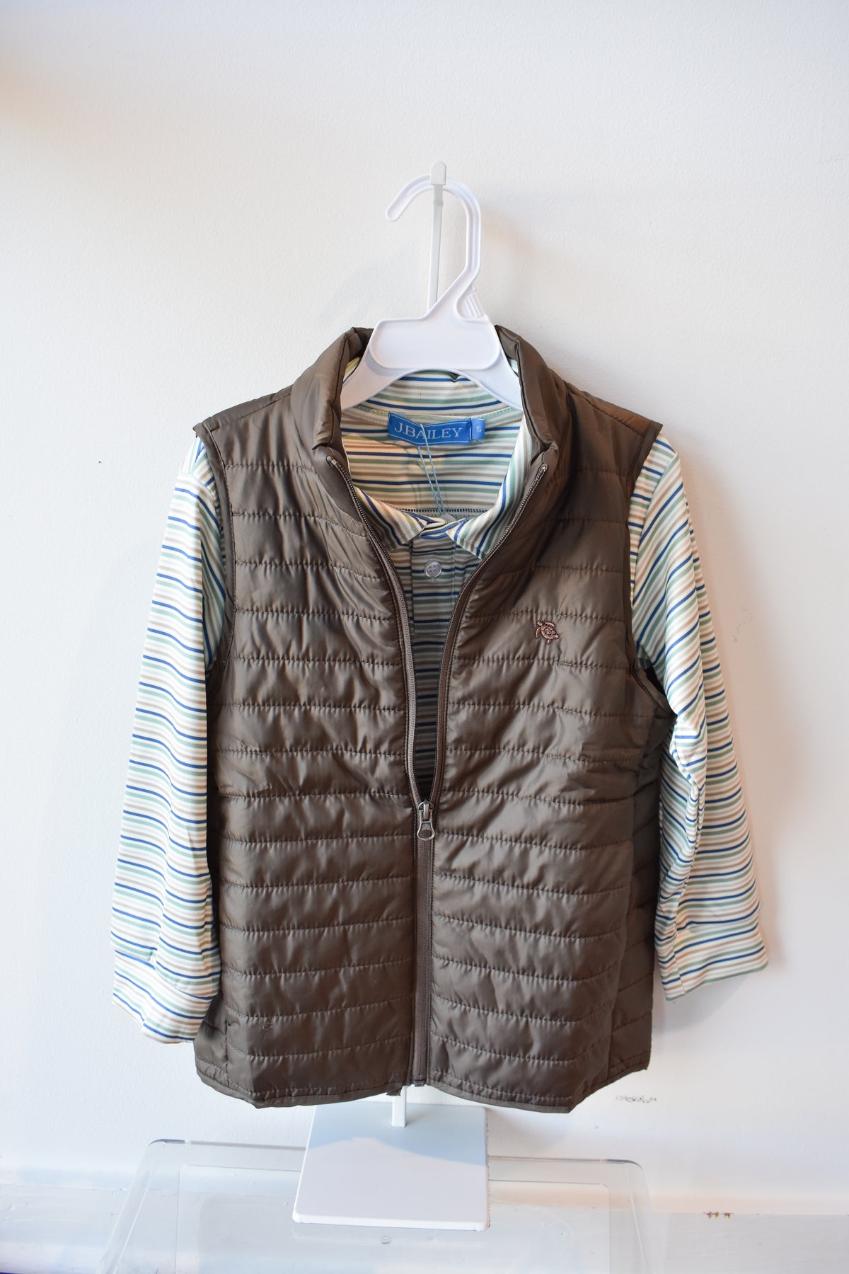 Quilted Performance Vest-Chestnut