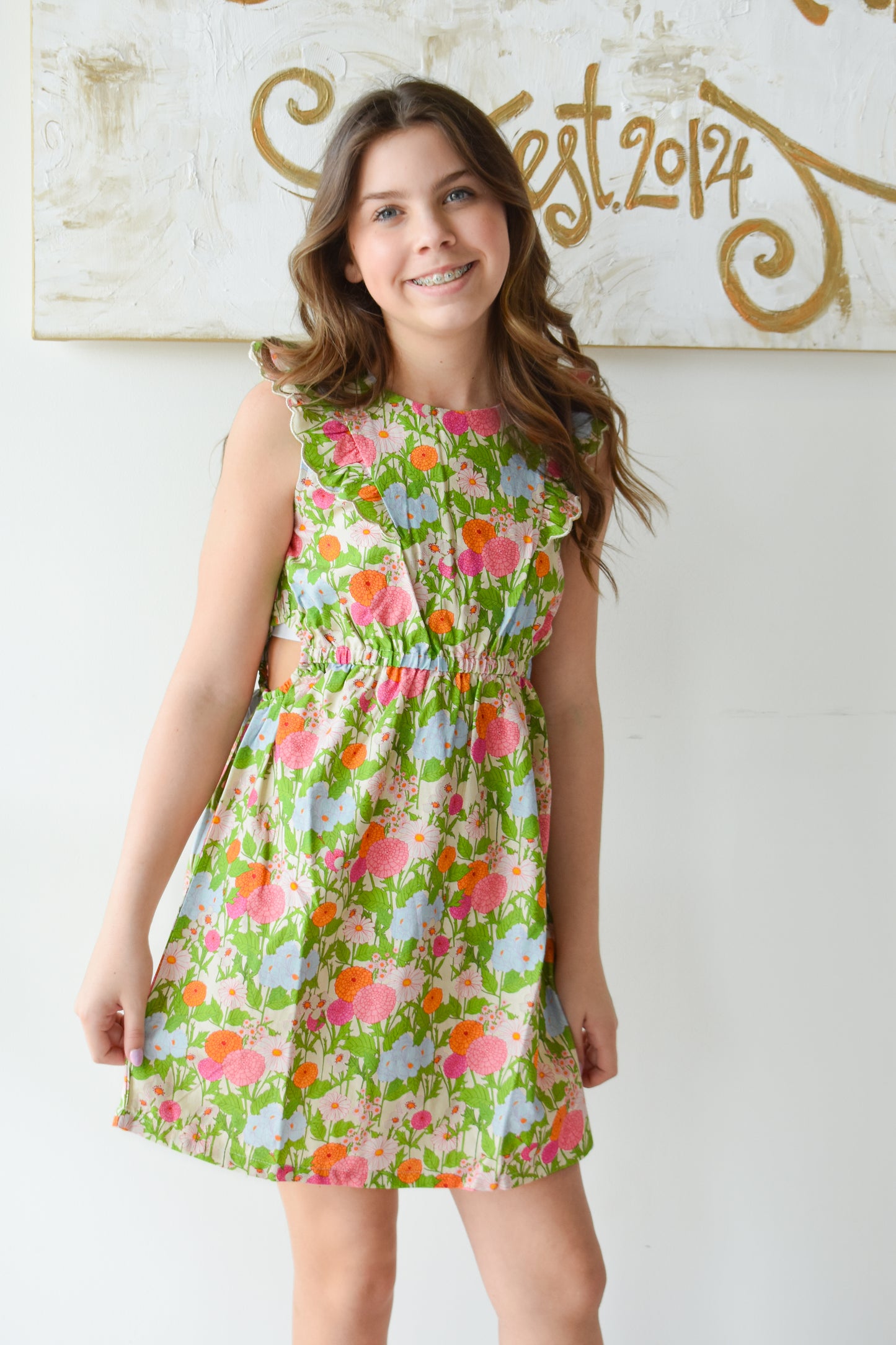 Cutout Dress-Longmeadow Floral