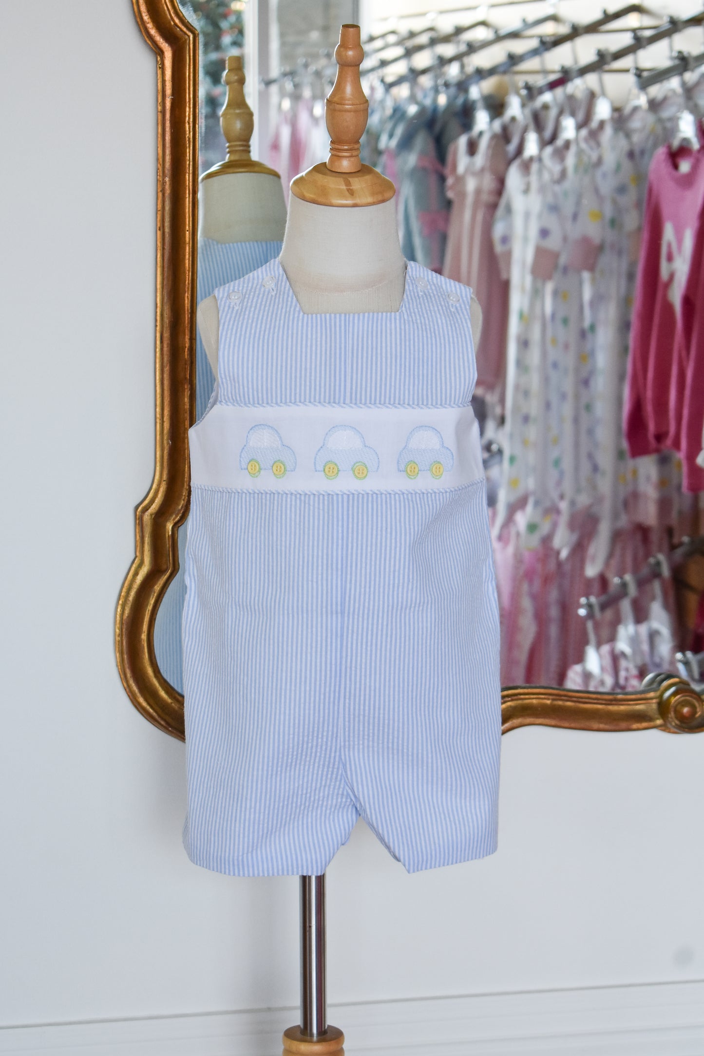 Little Lanes-Blue Seersucker Jon Jon