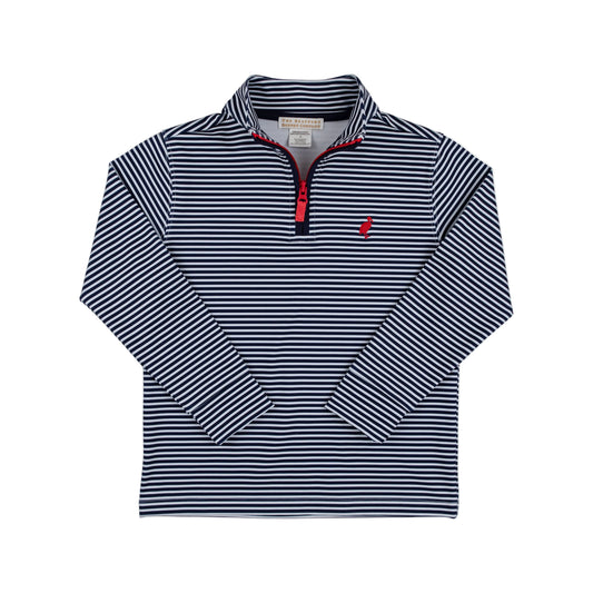 Prepletic Hayward Half Zip-Navy Stripe