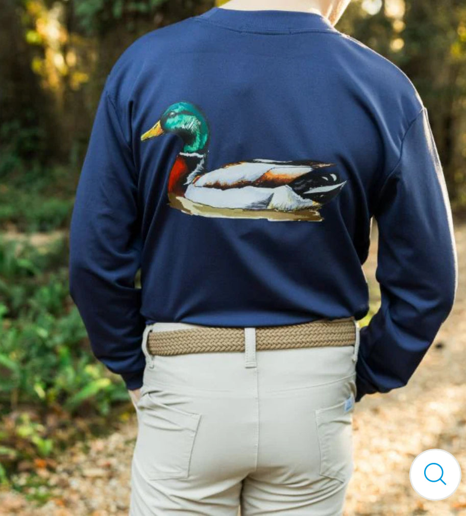 LS Performance Logo Tee-Wood Duck/Navy