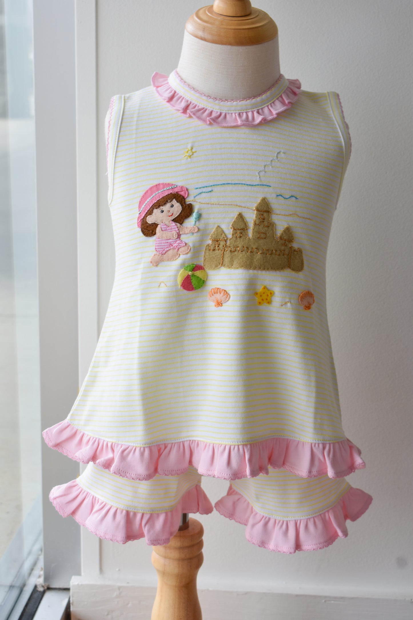 She Sells Seashells Sunny Striped Short Set