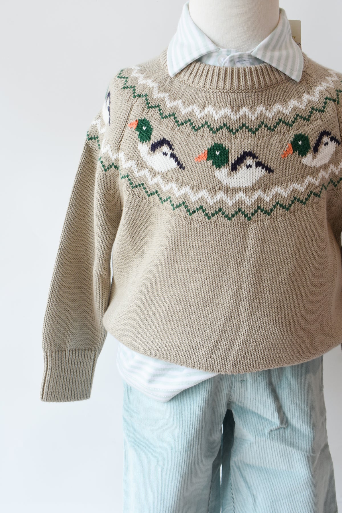 Isaac’s Sweater Fairisle-Keeneland Ducks