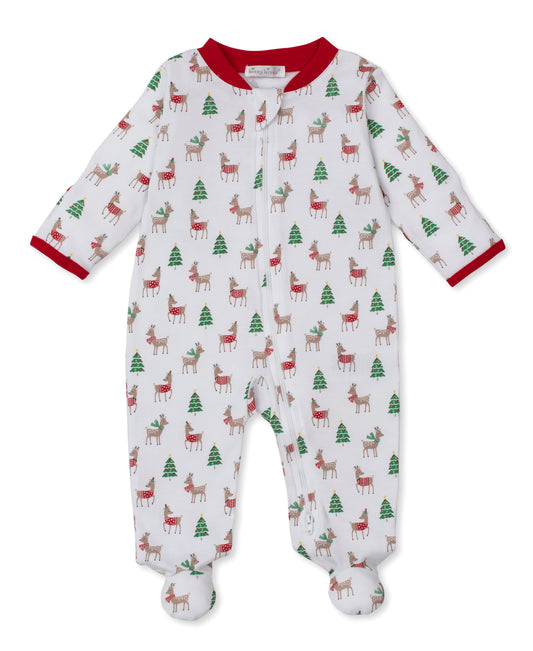 Rudolph's Cozy Christmas PJ Zipper Footie
