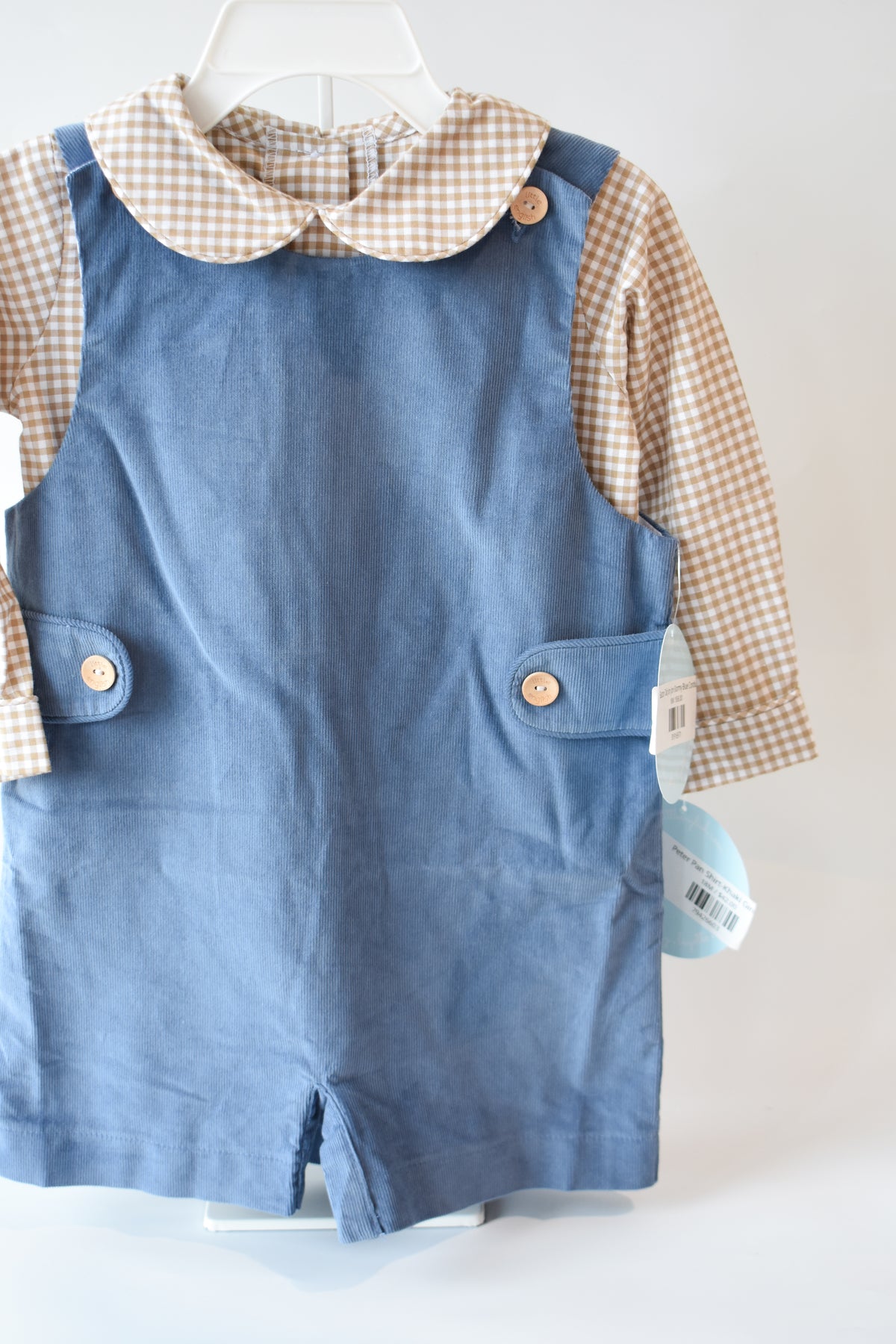 Button Tab Jon Jon-Stormy Blue Corduroy