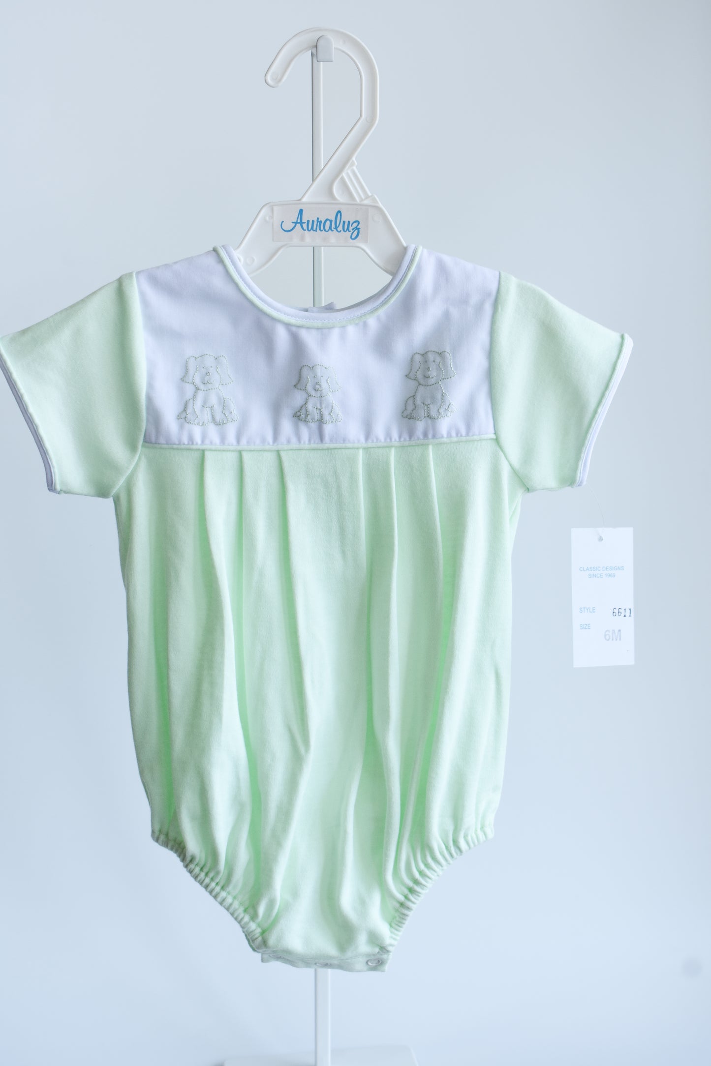 Little Pup Mint Knit Bubble