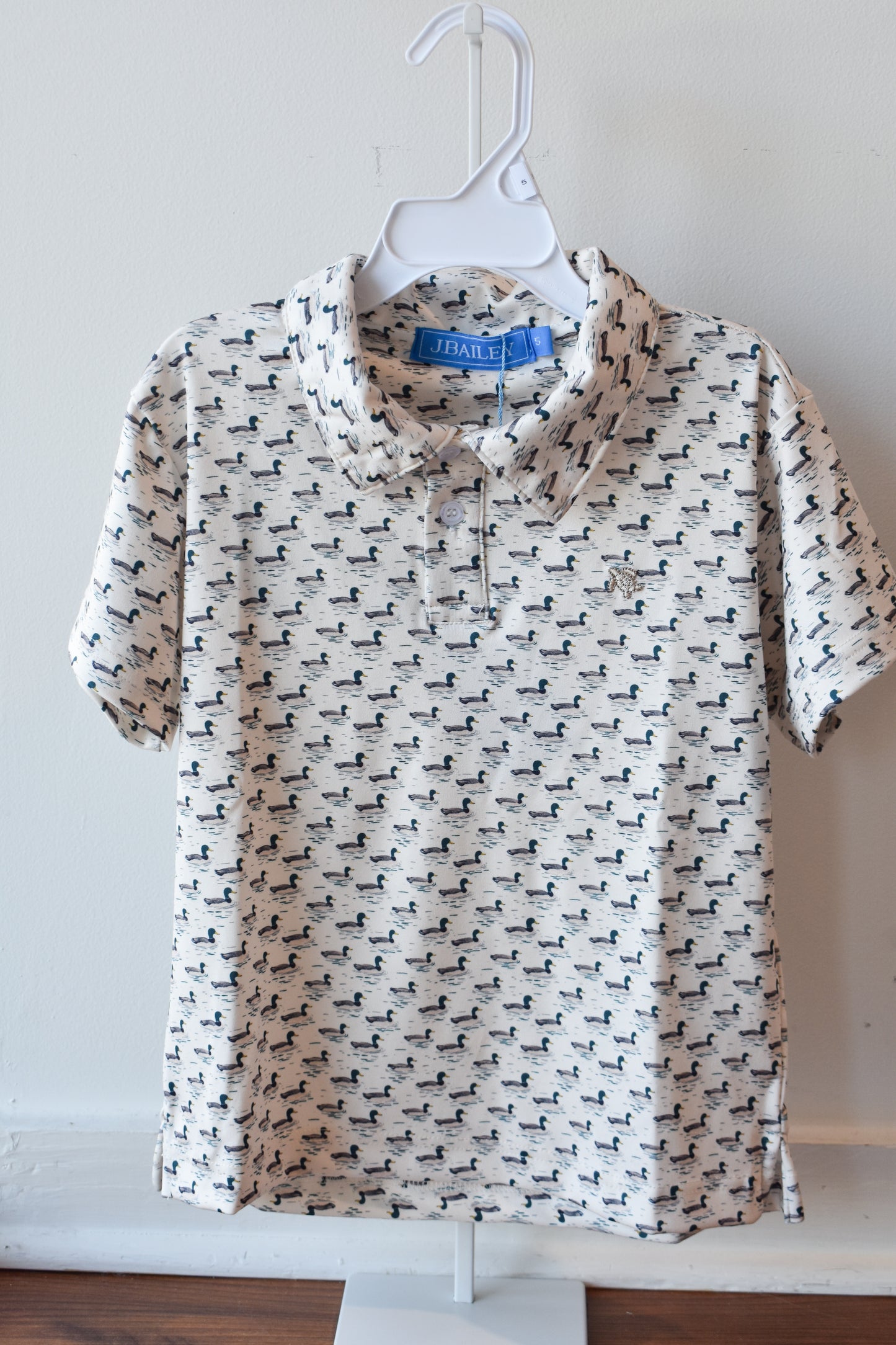 Short Sleeve Performance Polo-Mallard Print