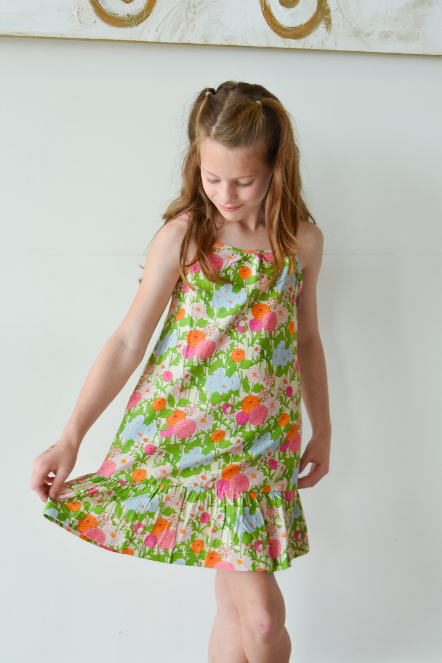 Strappy Dress-Longmeadow Floral