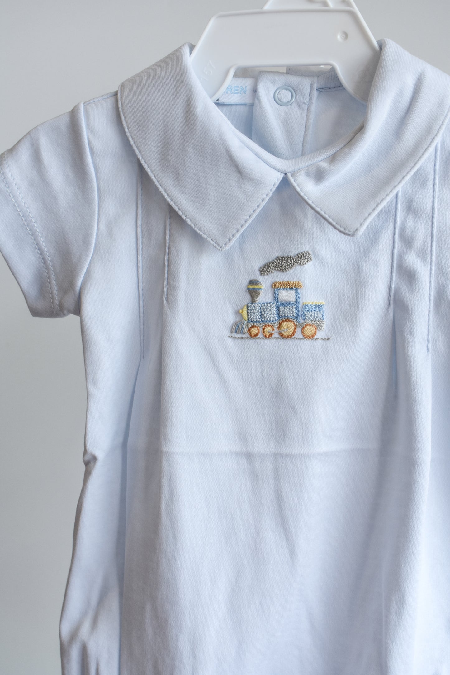 Choo Choo Train Hand Embroidered Bubble