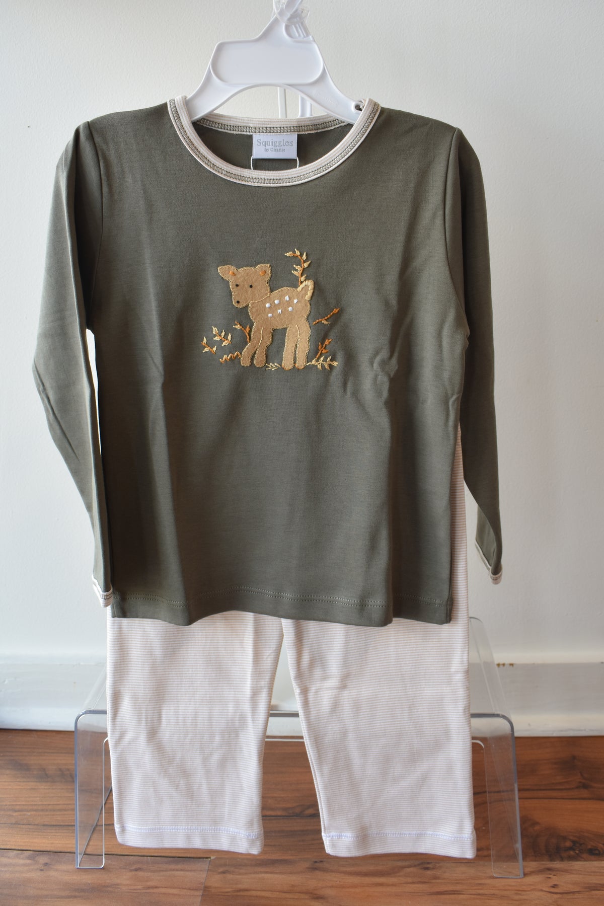 Fawning Around Green Pant Set