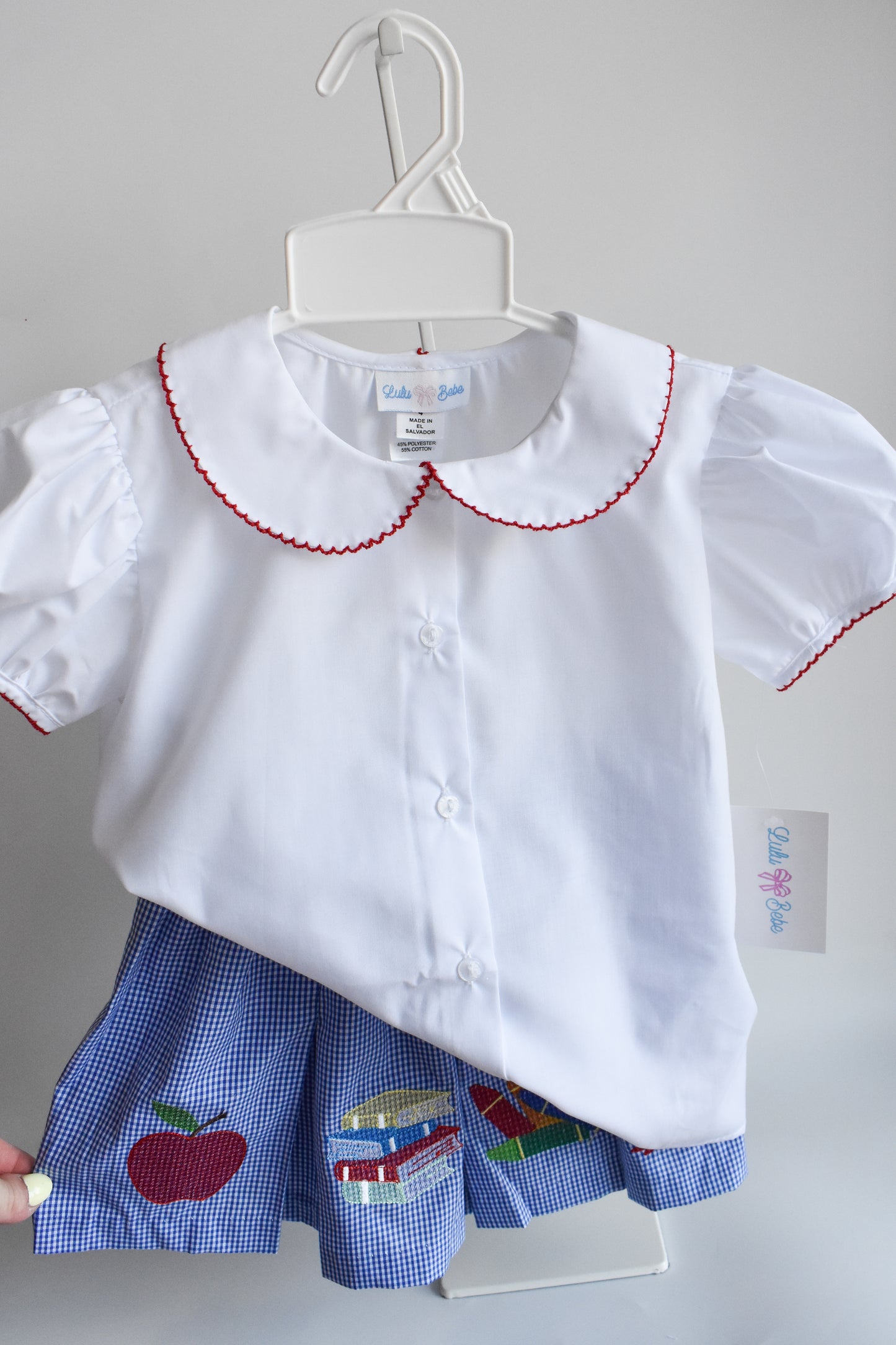 Olivia's Back To School Blouse/Skirt Set