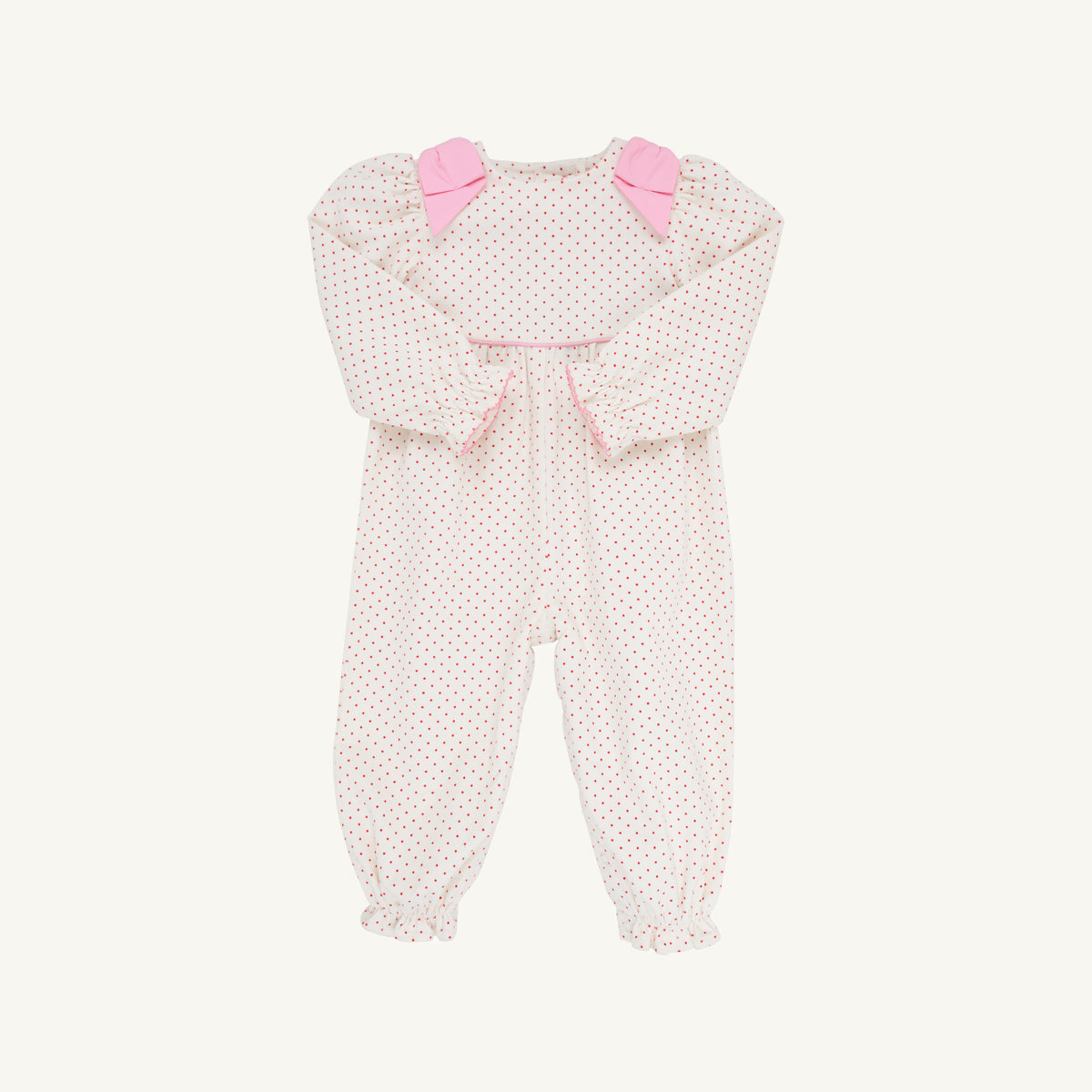 Ryleigh Romper-Red Mini Dot Corduroy