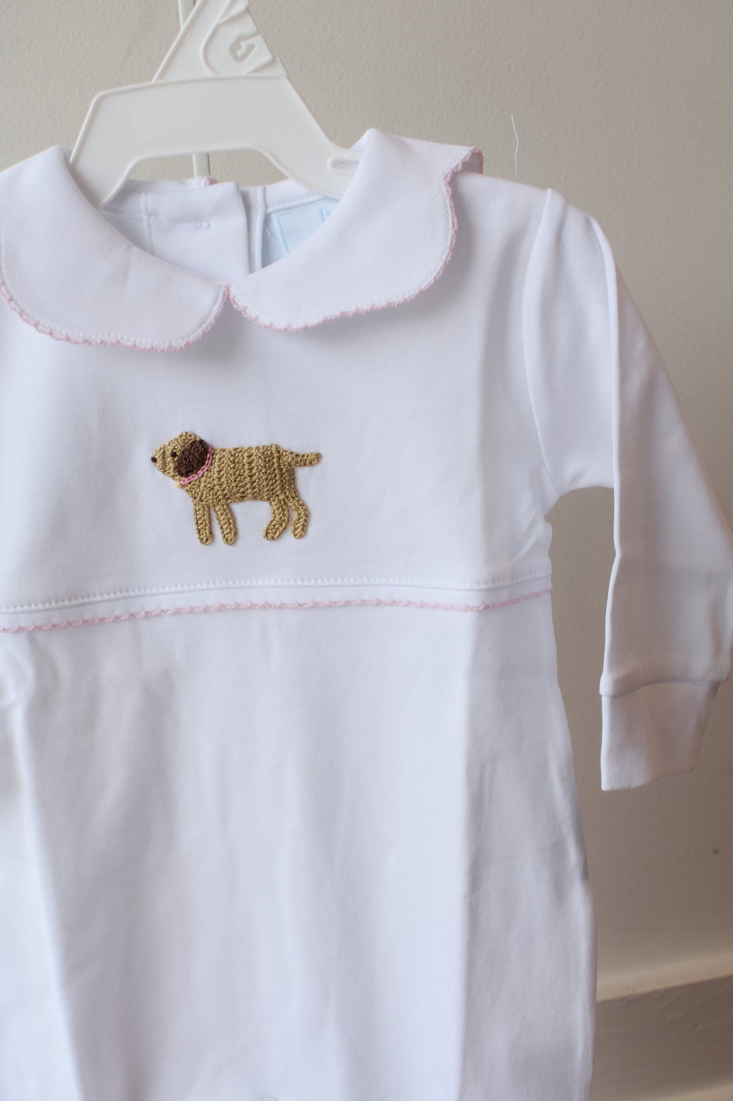 Crochet Playsuit-Pink Lab
