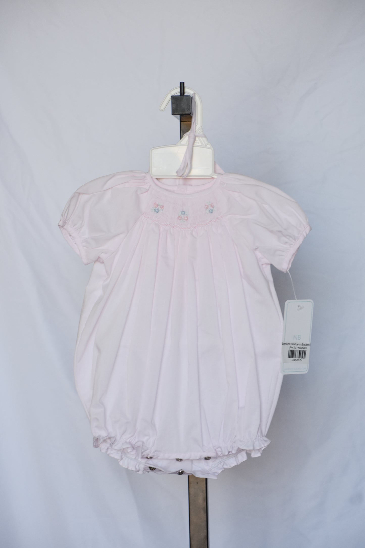 Pink Gardens Heirloom Bubble/Bonnet Set