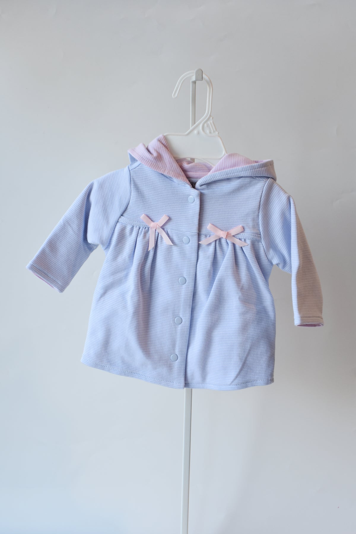 Blue Mini Stripe Bow Jacket